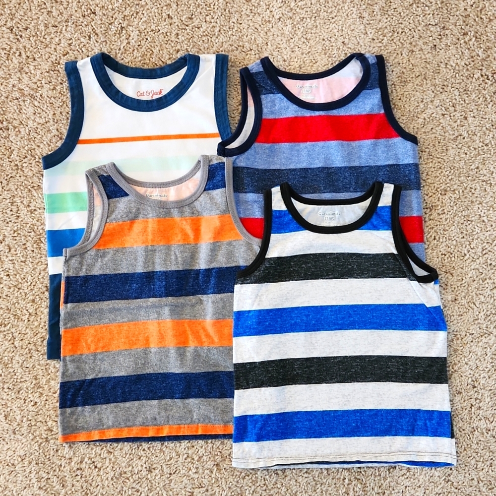 Stripped tank tops - bundle of 4